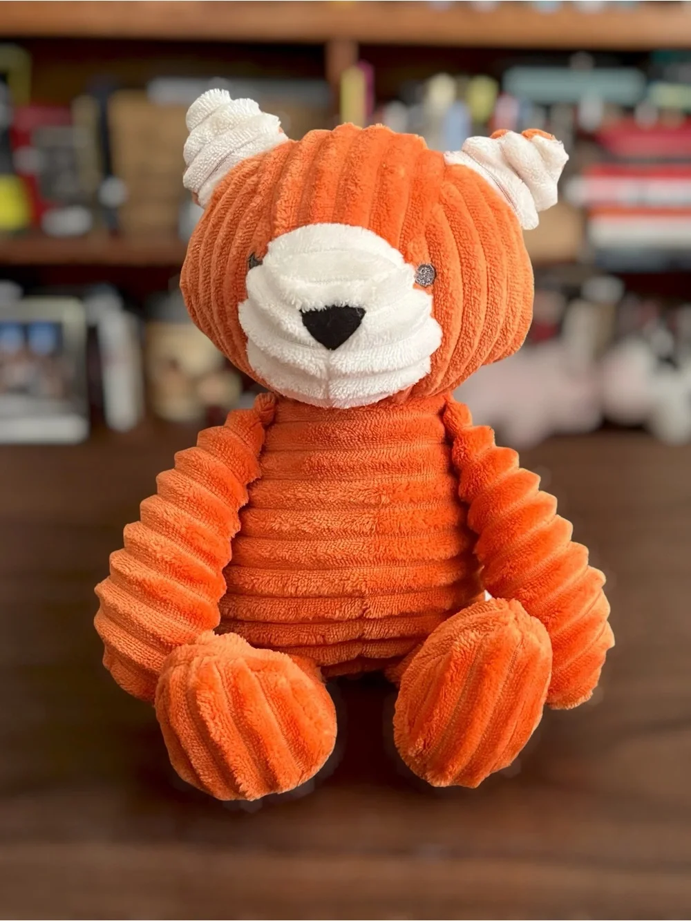 Carters Orange White Corduroy Fox 11